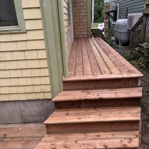 Deck in small space