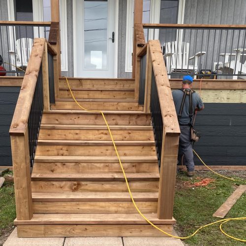 front stairs install